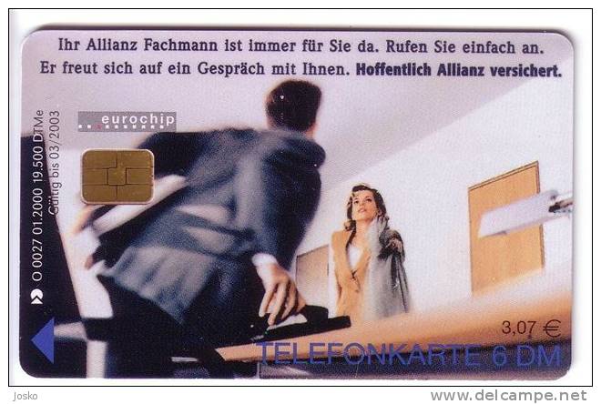 ALLIANZ  INSURANCE ( Germany Rare Card ) Assurance Versicherung Seguro Assicurazione Verzekering * See Scan For Condit. - Publicidad