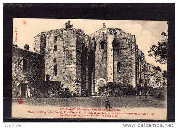 34 MAGUELONE (envs Palavas) Ruines De L'Abbaye, Ed HC, Hérault Historique Et Archéologique, 1916 - Autres & Non Classés