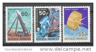 INDONESIA MNH ** 1972 ZBL 716-18 RUIMTEVAART SPACE ASTRONAUTIQUE - Azië