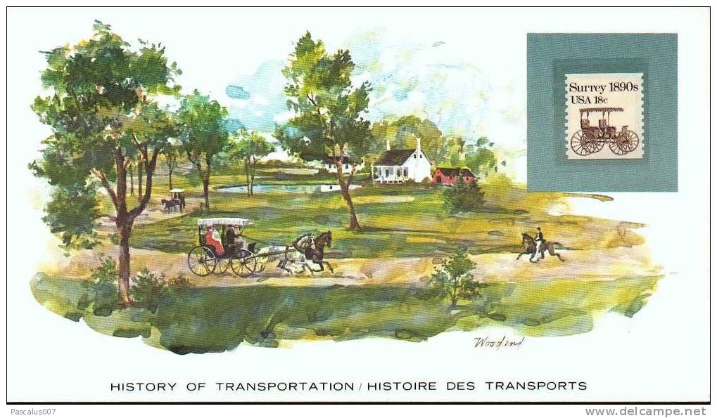 A00031 - Carte Souvenir - History Of Transportation - Histoire Des Transports - Le Cabriolet - Stage-Coaches