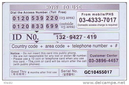 Télécarte Prépayée - Avion PHILIPPINES Airlines / PAL - Airplane Aviation Prepaid Phonecard - 03 - Avions