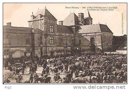 79 - COULONGES SUR L'AUTISE,  (FOIRE AUX BESTIAUX) LE CHÂTEAU, FACADE NORD - Coulonges-sur-l'Autize