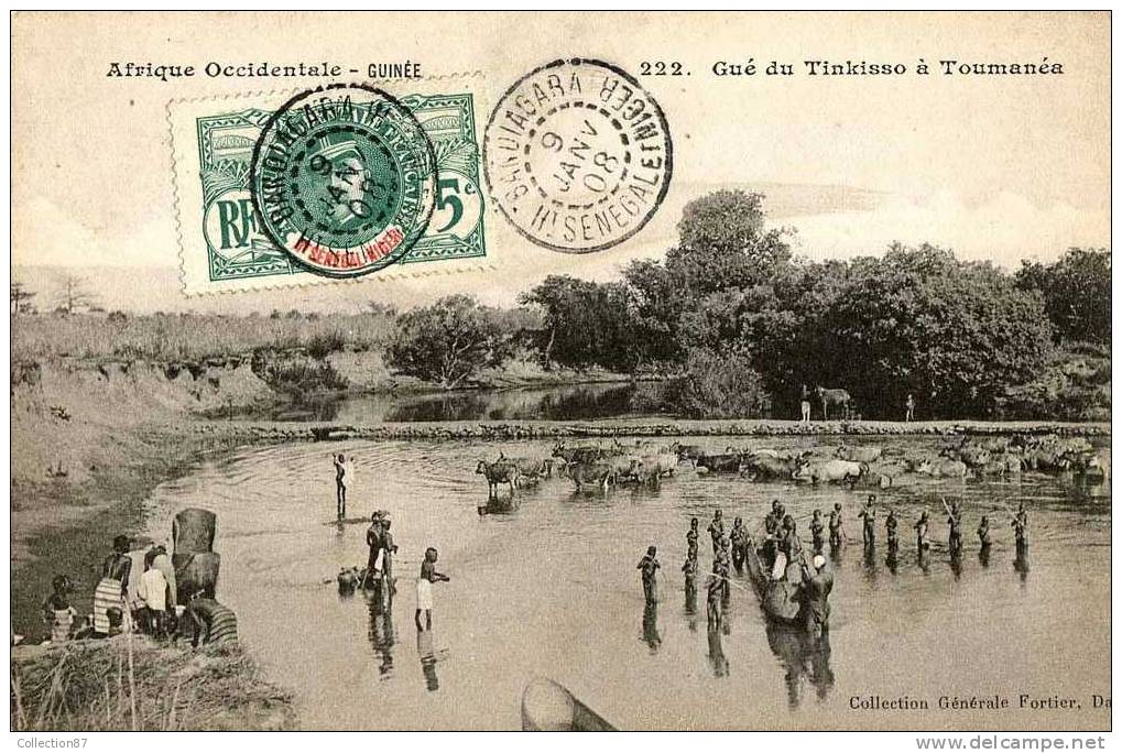 COLLECTION FORTIER N° 222 - AFRIQUE FRANCAISE - GUINEE - GUE Du TINKISSO à TOUMANEA - Guinée Française