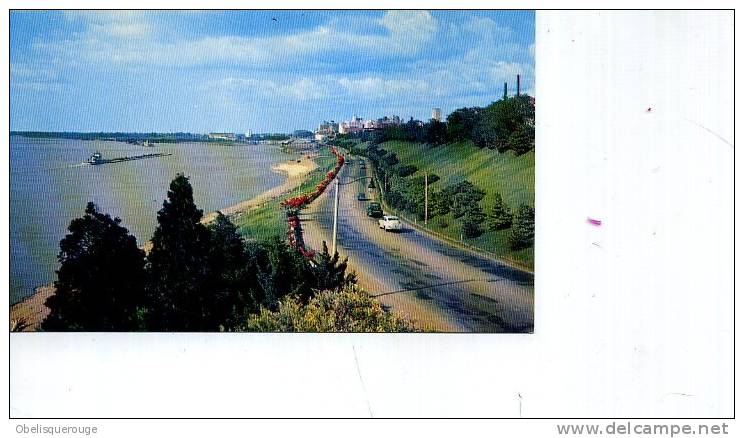 RIVERSIDE DRIVE MISSISSIPPI AND MEMPHIS SKYLINE  1966 - Memphis