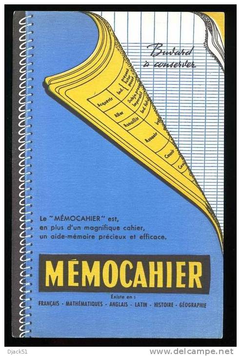 Buvard MEMOCAHIER - Stationeries (flat Articles)