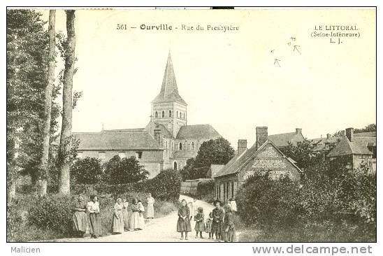 SEINE MARITIME - Ref 76262- Ourville - Rue Du Presbytere - - Ourville En Caux
