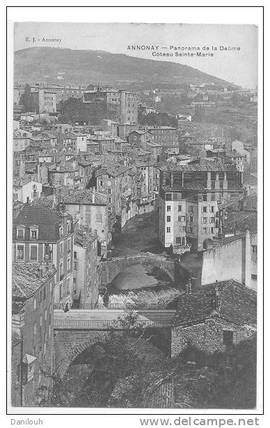 07 // ANNONAY, Panorama De La Deume, Coteau Ste Marie, E.J. Edit - Annonay