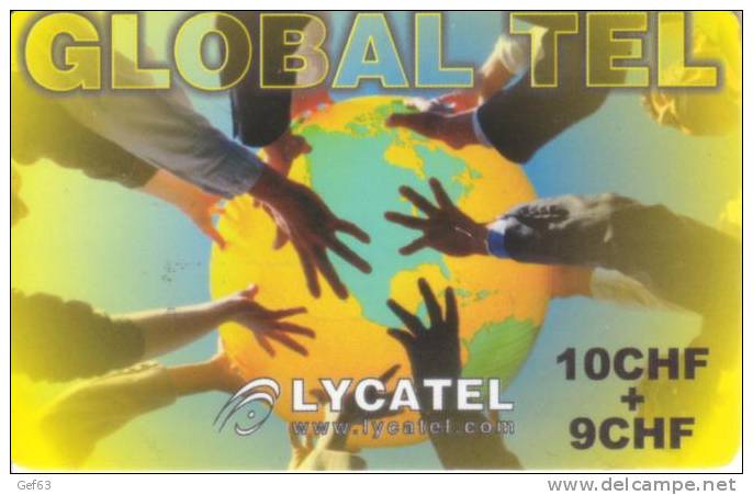 Prepaid Card Lycatel ° Global Tel - Raumfahrt