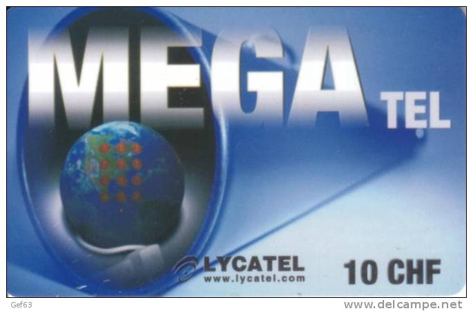 Prepaid Card Lycatel ° Mega Tel - Raumfahrt