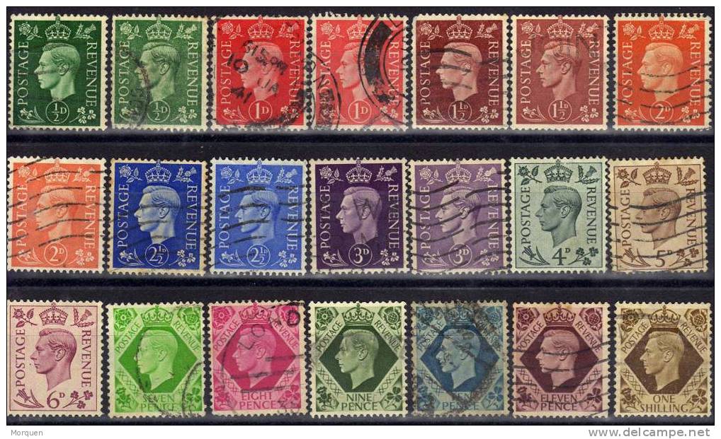 Gran Bretaña Num 209-233 Ivert - Used Stamps