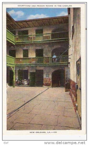 Courtyard And Prison Rooms In The Cabildo At Chartres ( Pirate LaFitte 's Cell) , NEW ORLEANS, Louisiana, USA;TB - Bagne & Bagnards