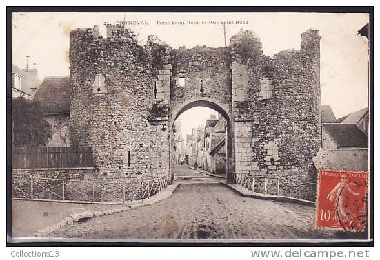 EURE ET LOIR - Bonneval - Porte Saint Roch Et Rue Saint Roch - Bonneval