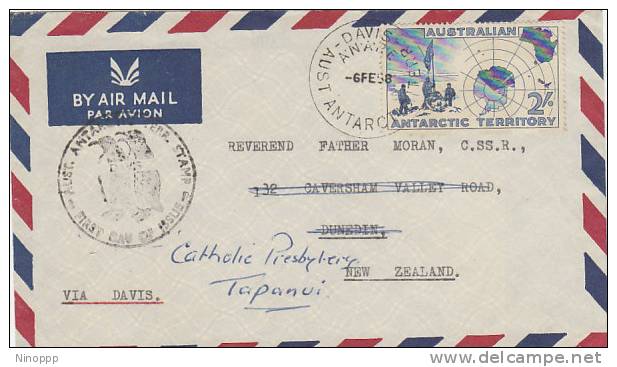 AAT-1958 Cover Sent To New Zealand From DAVIS - Other & Unclassified