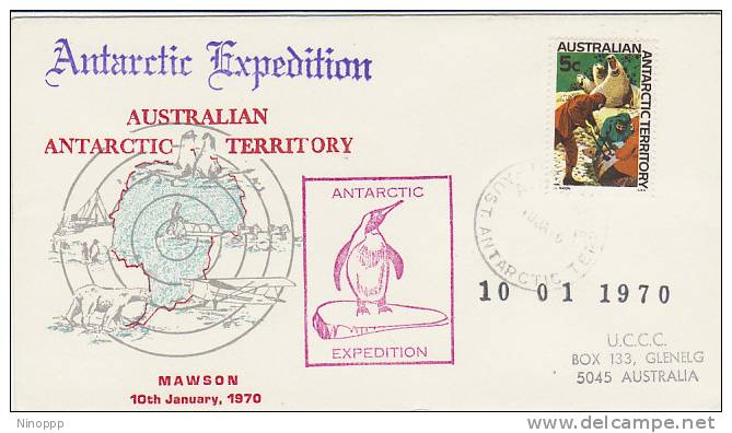 AAT-1970 Antarctic Expedition Mawson Base FDC - Other & Unclassified