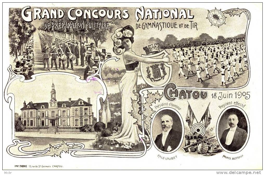 CPA (78) CHATOU  Grand Concours National 18 Juin 1905 (legere Ment Tachée) - Chatou