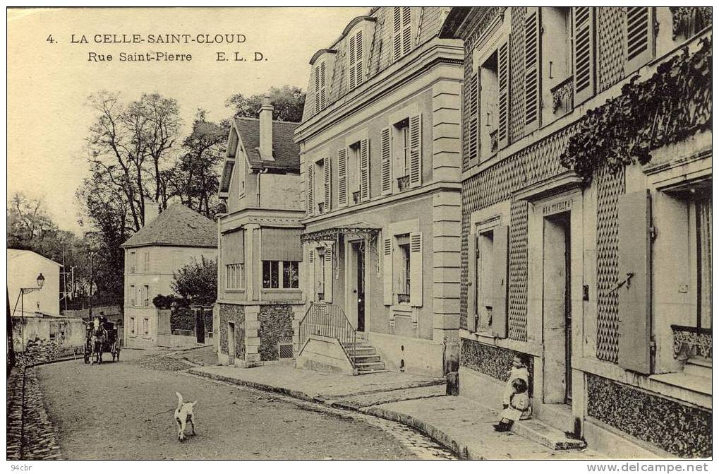 CPA (78)   LA CELLE SAINT CLOUD   Rue Saint Pierre - La Celle Saint Cloud