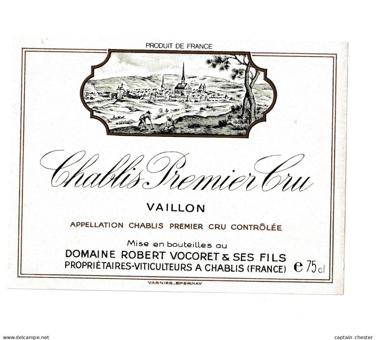 CHABLIS Premier Cru VAILLON ( Domaine Vocoret ) - Bourgogne