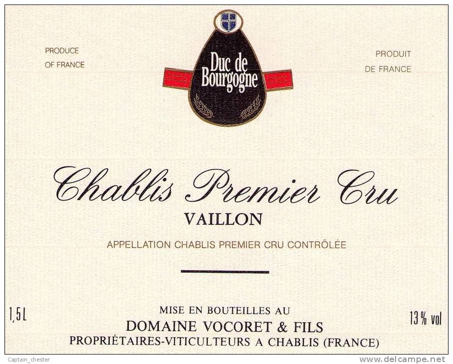 CHABLIS Premier Cru Vaillon ( Magnum Cuvée Spéciale Duc De Bourgogne ) - Bourgogne