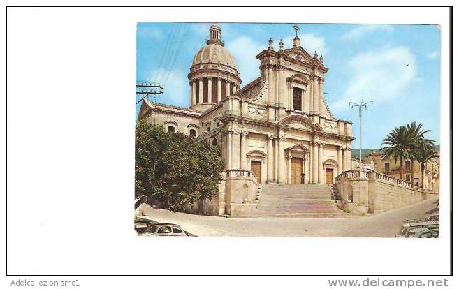 16866)cartolina Illustratoria  Comiso - Basilica Ss. Annunziata - Ragusa