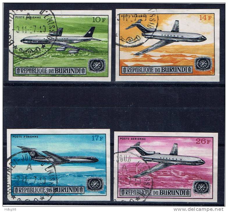 BU Burundi 1967 Mi 374-77 Jahr Des Tourismus - Used Stamps