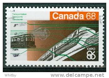 1986 68 Cent Expo 86 Transportation  #1093 - Oblitérés