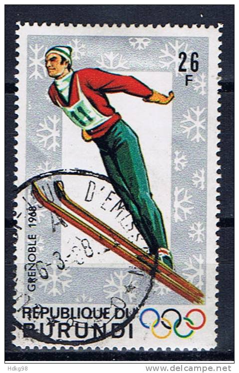 BU Burundi 1968 Mi 389-90 Olympische Winterspiele, Grenoble - Used Stamps