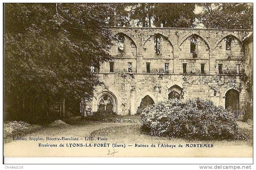 27 LYONS LA FORET Abbaye De Mortemer - Lyons-la-Forêt