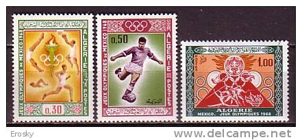PGL D0129 - JEUX OLYMPIQUES 1968 ALGERIE Yv N°474/76 ** - Sommer 1968: Mexico