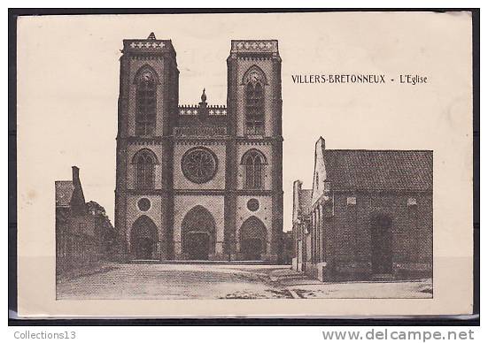 SOMME - Villiers Bretonneux - L'église - Villers Bretonneux