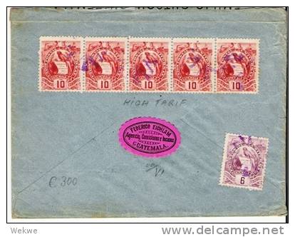 Gua003a/  GUATEMALA - Doppelporto, Einschreiben Von New Orleans Nach Hildburghausen,  Deutschland  18. N0v. 1899 - Guatemala