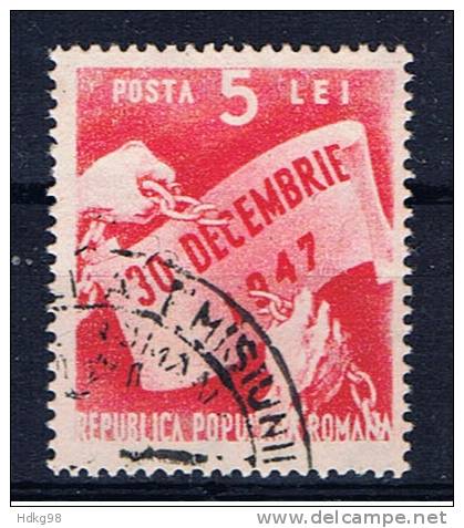 RO+ Rumänien 1948 Mi 1170 Volksrepublik - Used Stamps