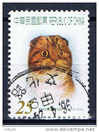 ROC+ Taiwan 1996 Mi Xx 25 C Katze - Used Stamps