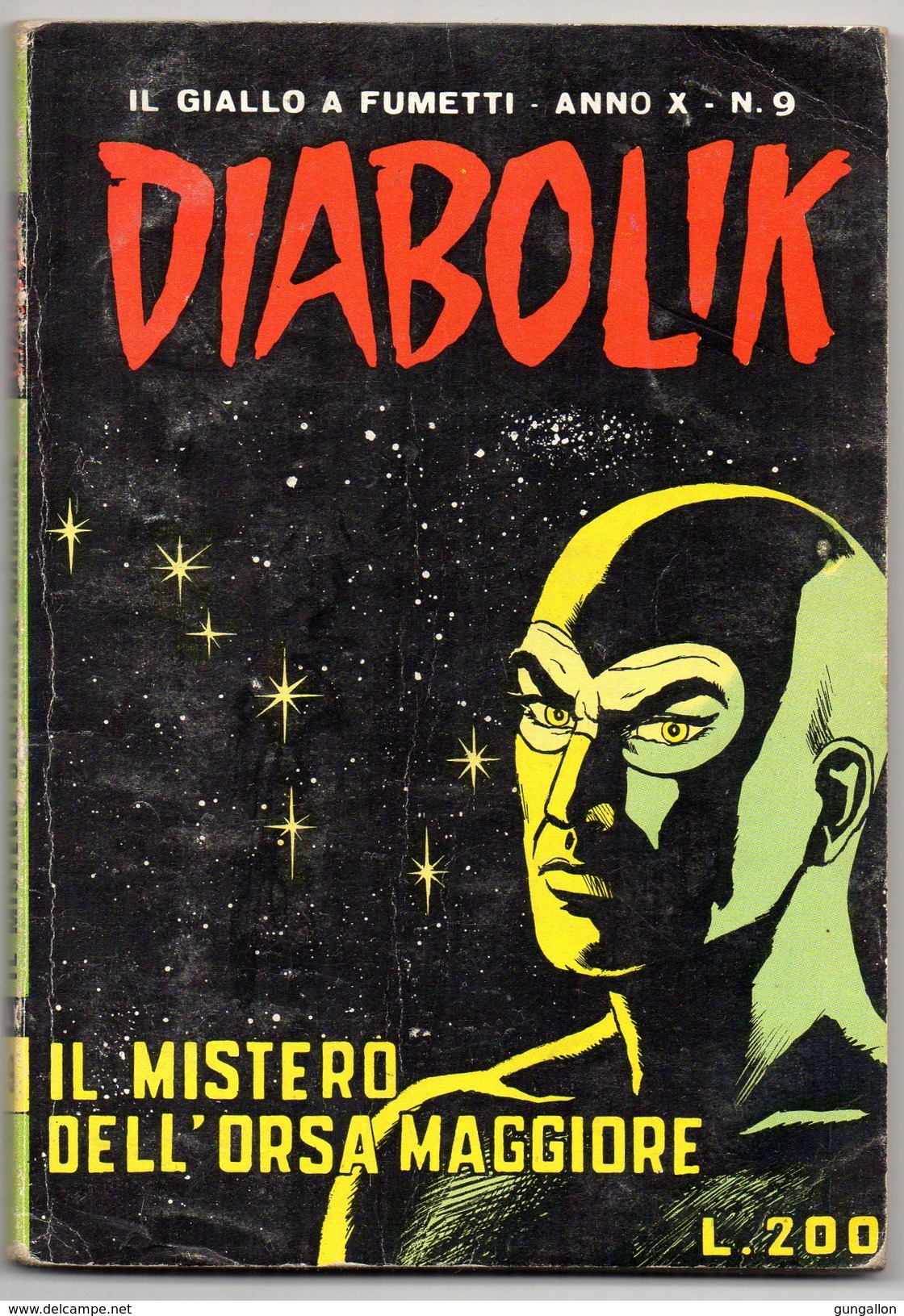 Diabolik  Astorina 1971) Anno X°  N. 9 - Diabolik