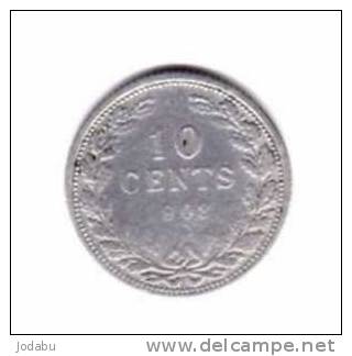 10 Cents 1903  Des Pays-bas... Usée - 10 Centavos