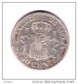 50  Cents  1892   Espagne - Autres & Non Classés