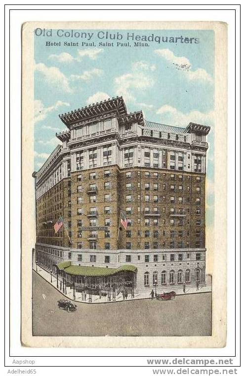 Hotel Saint Paul, MN Old Colony Club Headquarters Publisher: Steinmann, St. Paul, MN - Andere & Zonder Classificatie
