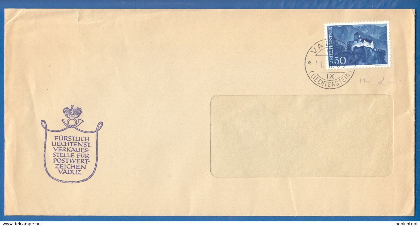 Liechtenstein; 1963; Brief Mit Michel 384 - Briefe U. Dokumente