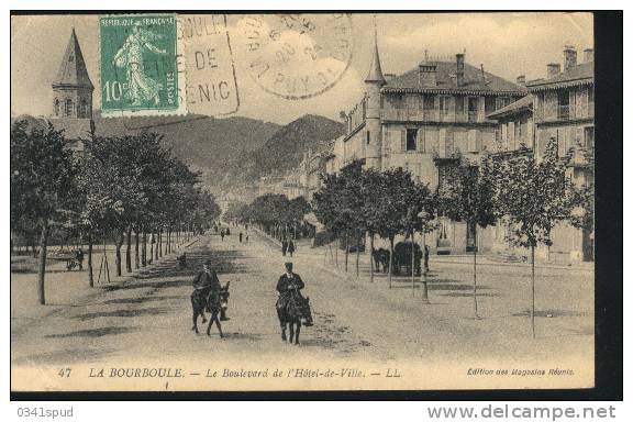 1924  France  63  La Bourboule  Flamme Daguin  Sur Carte  Thérmes Terme - Bäderwesen