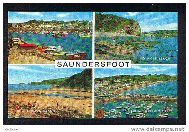 Multiview J. Salmon Postcard Saundersfoot Pembrokeshire Wales - Ref 287 - Pembrokeshire