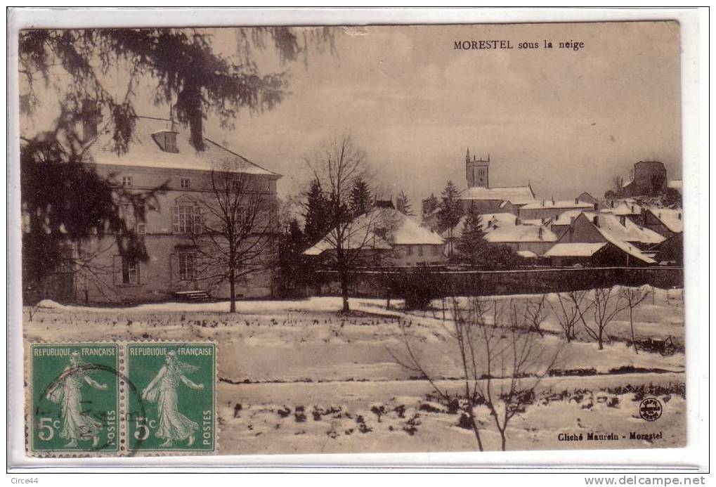 MORESTEL SOUS LA NEIGE. - Morestel