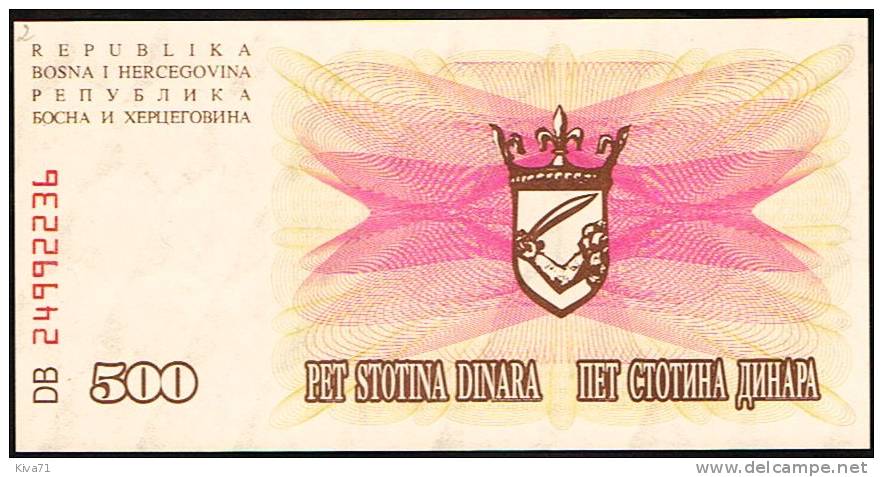 500 Dinard    "Bosnie-Herzegovine"       1992     Bc 15 - Bosnië En Herzegovina