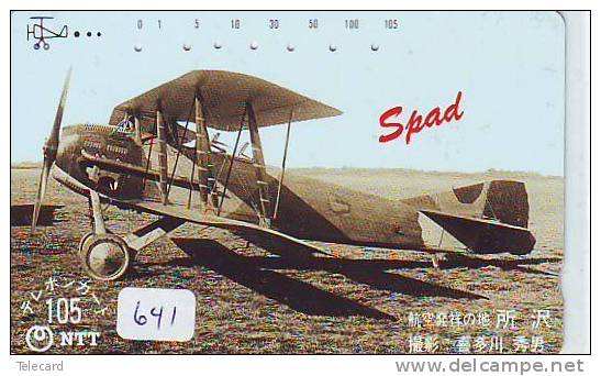 Avions Sur Telecarte Japon (641)  TELEFONKARTE FLUGZEUG * Air Vliegtuig Aeroplani Airplane Aeroplanos - Airplanes