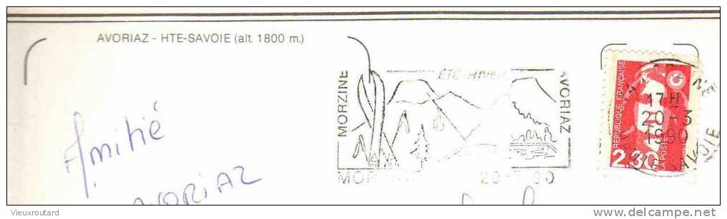 CPSM.  AVORIAZ. 5 VUES. DATEE 1990. - Avoriaz