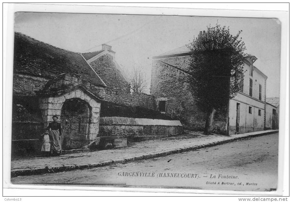 78 GARGENVILLE (HANNEUCOURT) LA FONTAINE PETITE ANIMATION - Gargenville