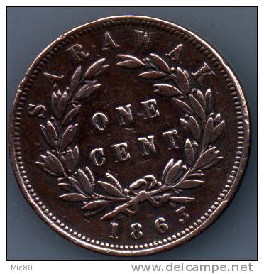 Rare Dans Cet état! SARAWAK One Cent 1863 Sup - Otros – Asia