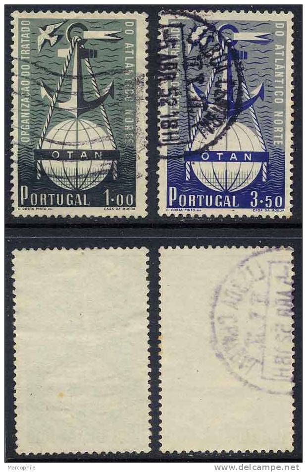 PORTUGAL  / 1952 SERIE OTAN # 760 Et 761 Ob./ COTE 25.00 EURO - Used Stamps