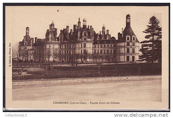 LOIR ET CHER - Chambord - Façade Ouest Du Château - Chambord