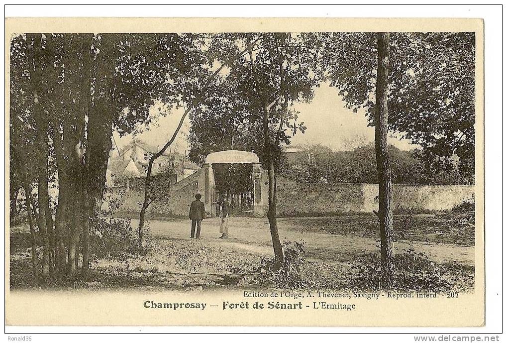 Cp 91 SENART Forêt De : CHAMPROSSAY L'ermitage - Sénart