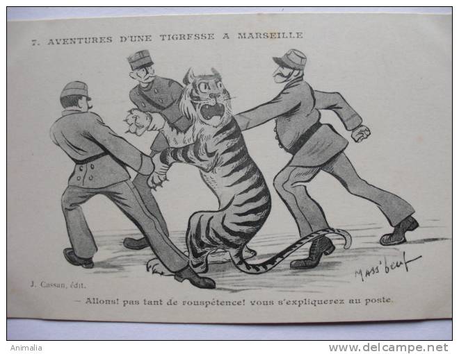 Tigre Tigresse Humain  Comique Marseille Agents De Police Par Mass'beuf - Tiger