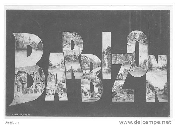 77 // BARBIZON, Multivues Dans Les Lettres - Barbizon